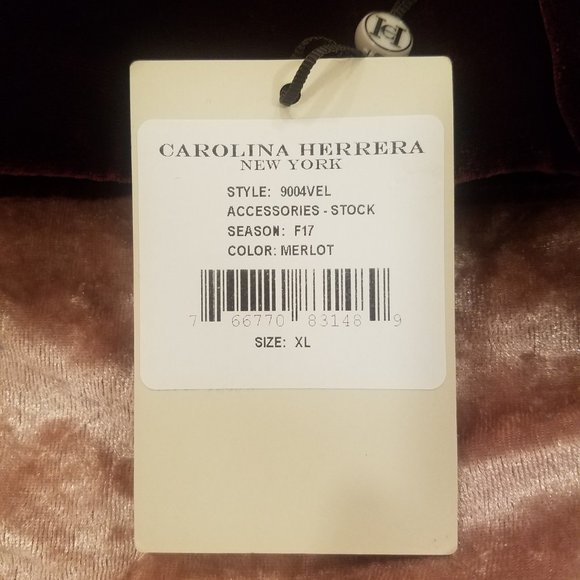 Carolina Herrera Vevet Waist Belt, Burgundy/Merlot main image 4